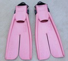 Apollo Bio-fin Pro Pink Open Heel Strap Scuba Diving Swim Fins Pair