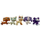 5pcs Littlest Pet Shop Dogs And Short Hair Cat Monopoly  391  1647  1676  1676