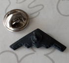 B-2 Stealth Bomber Black Airplane Aircraft Vintage Pin Brooch Military Aviation