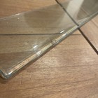 Vintage Antique Medicine Cabinet Glass Shelf Round Edge  3 3 4   x 22 1 8