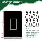 Baseball Softball Backstop With Strike Zone Black Vinyl Batting Cage Backdrop   
