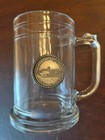Royal Caribbean Enchantment Of The Seas Glass Pint Beer Mug  Pewter Medallion