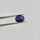 5 71 Ct Natural Madagascar Blue Sapphire Oval Step Cut Dark Blue Gem 11 7x9mm