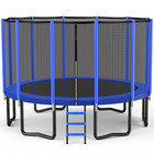 12ft Trampoline For Kids And Adults 450 Lbs Weight Capacity Safety Enclosure Net