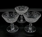 3pc Waterford  dunmore  Cut Crystal 6oz Sherbet Champagne Ireland  retired 