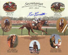 Secretariat 40th Anniversary Triple Crown Collage8x10 Matted Signed Ron Turcotte