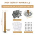 460 Pcs Wooden Candle Wicks Kit Crackling Wood Wicks 5 1 X 0 5 Inch 200 Pcs N   