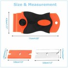 50 Pcs Plastic Razor Blades   1 Razor Scraper Double Edged Sticker Removal Tool
