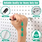 Pegboard Hooks  10pack 4  6  Dual Arm Peg Board Heavy Duty Hangers  silver 