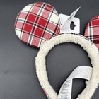 Disney Parks Mickey Minnie Mouse Plaid Christmas Joy Ears Headband