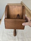 Vtg  Large Handmade Stained Wood Scoop Wall Decor 