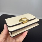 Coach Bandit Card Case Ch825 In Ivory Calf Leather