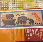 Bucilla Vintage Latch Hook Rug Canvas Only   12601 Noah   s Ark 15x48 Nos
