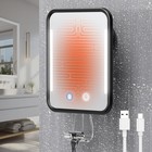 Heated Shower Mirror Fogless For Shaving With Light  5000mah Rechargeable Batter