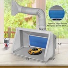 Portable Airbrush Spray Booth W  Dual Fan 3 Led Lights Model Paint Spray Station