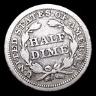 1853 Seated Liberty Half Dime Silver ---- Nice Coin ----  184t
