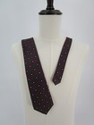 Van Heusen Men Tie Gray Geometric 59  Long 3 75  Wide 100  Silk Necktie Neckwear