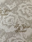 Vintage Sealed Shower Wedding Gift Wrapping Paper  Taupe  Cream   Gold Wrap Nip