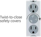 Ge 6-outlet Surge Protector Extension Cord  Power Strip  800 Joules  Flat Plug