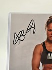 Ronda Rousey Ufc Signed 8x10 Holding The Championship Belt Jsa Cert 