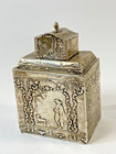 Antique Dutch Continental  Silver Tea Cannister 18th  19th Century