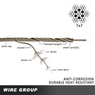 T316 Stainless Steel Cable 1 8  7x7 Steel Wire Rope 500ft Cable Railing