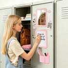 11 Pcs Pink Locker Accessories For Girls Cute Locker Decorations Kit With Magnet