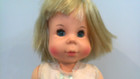 Super Cute Vintage Vinyl   Plastic Baby First Step Baby Doll By Mattel  1964
