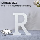 10 Inch Wooden Letter R For Wall Decor  Large White Wood Standing Letters For   