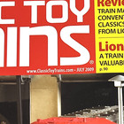 Classic Toy Trains Magazine Lionel Model Hobby July 2009