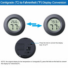 5pcs Digital Cigar Humidor Hygrometer Thermometer Temperature Round Black Gauge