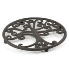 Gasar    Cast Iron Trivet  Metal Trivet  Tree Of Life Design  8 Inches