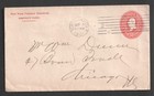 Usa 1901 New York Produce Exchange Machine Cancel Postal Stationery Cover