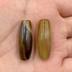 Two Rare Ancient Indo Tibetan Agate Carnelian Bead