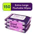 Goodwipes Flushable   Biodegradable Wipes With Botanicals  Lavender  3 Packs