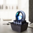 Tabletop Water Fountain Zen Indoor Waterfall With Led Lighting Decor