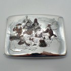 Japanese Scenic Cigarette Case Mixed Metals 950 Sterling Silver Copper