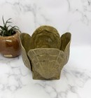 Large Vintage Brass Shell Planter