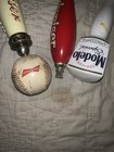 Budweiser   Modelo Especial Beer Tap Handle Lot  3  Baseball  Red  Plastic metal