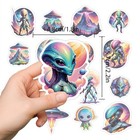 50 Pcs Waterproof Cosmic Alien Ufo Vinyl Stickers Pack - Waterproof