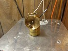 Justrite Spiral Feed Brass Carbide Acetylene Miners Cap Lamp 1913 Working