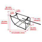 Steel 55 Gallon Drum Cradle Stand Rack Black 600 Lbs Capacity With Wheels