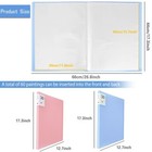 2pcs Blue Pink Folder Photo A3 Diamond Painting Storage Book For Art Portfolio