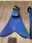 Force Fin Pro Open Heel Adjustable Strap Scuba Diving Fins Blue- Size L Large
