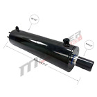 5  Bore X 20  Stroke Dump Hoist Hydraulic Cylinder