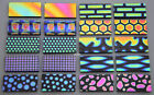 Coatings By Sandberg Thin Black Dichroic Glass Sampler 20 Pieces 1 2 x 1  90 Coe