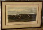 Vintage Fores National Sports Racing Plate 3 The Run In Old Print Glass Framed