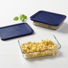 Anchor Hocking Glass Food Storage Containers With Lids  Set Of 2
