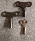 3 Vintage Schuco Small Metal Wind Up Keys Toy Car Auto Animal 