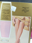 Sz 12 Tall Vtg Sissy Pink Nylon Garter Stockings 1 Pr Sexy Pink Nylon Hosiery